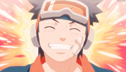 Giggling Young Obito Uchiha GIF