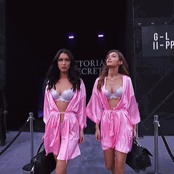 Gigi Hadid And Bella Hadid Walking Together GIF