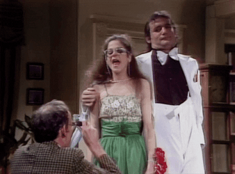 Gilda Radner Bill Murray Silly Picture Pose GIF