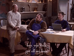 Gilmore Girls Get Off My Lawn GIF