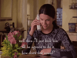 Gilmore Girls Well Then I'll Just Kick Him GIF