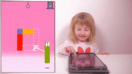 Gimkit Little Girl Playing Interactive Game GIF