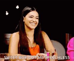 Gina Rodriguez Speechless Sweet Smile  GIF