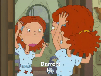Ginger Foutley Practicing In Mirror GIF