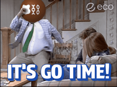 Gingerbread Man Head Man Says Its Go Time GIF