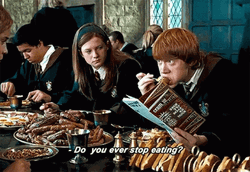 Ginny Weasley Do You Ever Stop Eating GIF