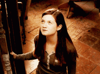 Ginny Weasley Looking Upward GIF