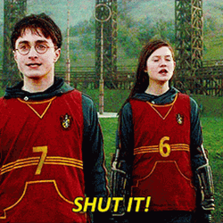 Ginny Weasley Shut It Harry Potter GIF