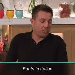 Gino D'Acampo Rants In Italian GIF