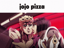 Giorno Giovanna Jojo Pizza GIF