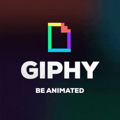 Giphy Logo Saying Be Animated GIF