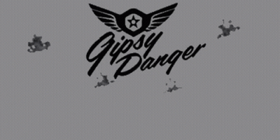 Gipsy Danger Logo With Star And Wings GIF