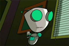 Gir Robot Fly High GIF