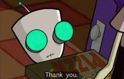 Gir Robot Love Pizza GIF