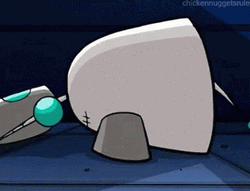 Gir Robot Talking To Floor GIF