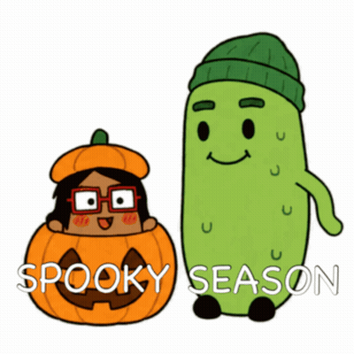 Giraffe Holding Pumpkin Full Of Candy Saying Got Candy GIF