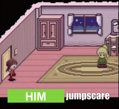 Girl And Boy In Room With Him Jumpscare GIF