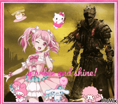 Girl And Knight Sparkle And Shine GIF