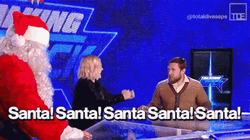 Girl And Man Saying Santa GIF