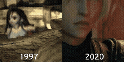 Girl And Woman In Bathtubs 1997 And 2020 GIF