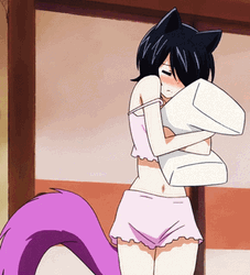 Girl Anime Cuddle Pillow GIF