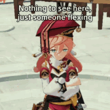 Girl Anime Nothing To See Here Hand Gesture GIF