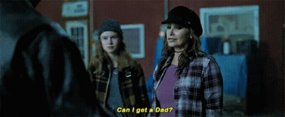 Girl Asking Woman If She Has A Dad GIF