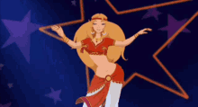 Girl Belly Dance Animation GIF