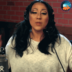 Girl Blow The Mic In Live Broadcast GIF