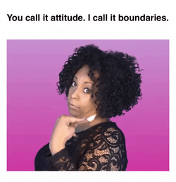 Girl Boundaries Bye  GIF