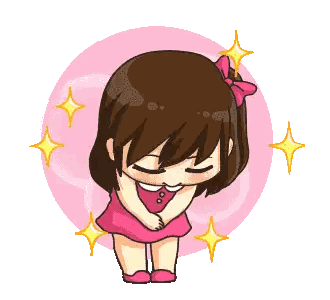 Girl Bows Head In Pink Dress Sticker