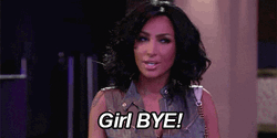 Girl Bye With Hand Gesture GIF