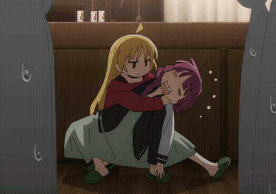 Girl Carrying Girl On Shoulders GIF