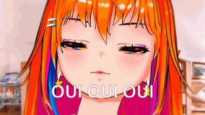 Girl Close Up Saying Oui Oui Oui GIF