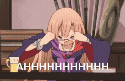 Girl Covering Ears Saying Ahhhh GIF