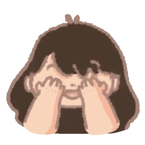 Girl Covering Eyes Sticker