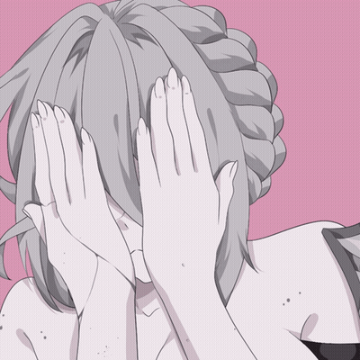 Girl Covering Face With Hands GIF