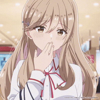 Girl Covering Mouth GIF