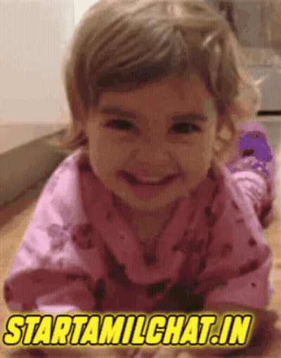 Girl Crawling And Smiling At Startamilhchat.in GIF