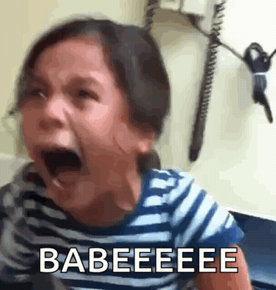 Girl Crying Babeeee GIF