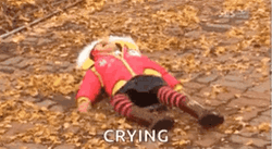 Girl Crying On The Street GIF