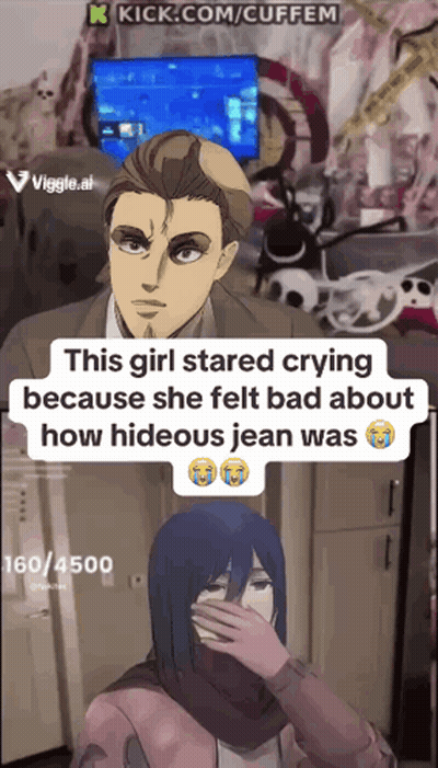 Girl Crying Over Hideous Jean GIF