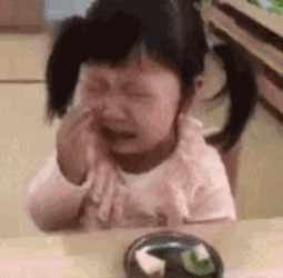 Girl Crying Suddenly Posing GIF