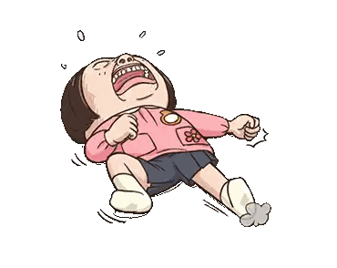 Girl Crying With Tears Sticker