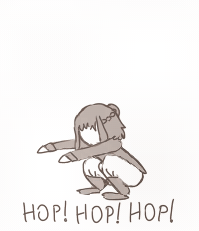 Girl Dancing Hop Hop Hop GIF