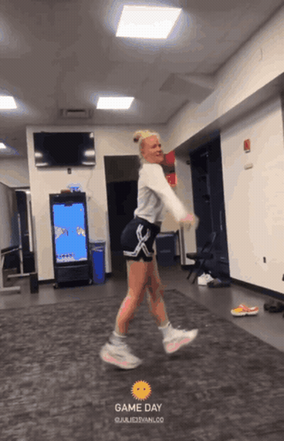 Girl Dancing In Gym Game Day GIF