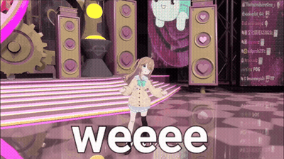 Girl Dancing On Stage Saying Weeeee GIF