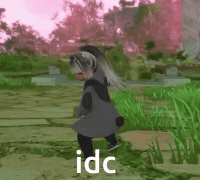 Girl Dancing Saying Idc GIF