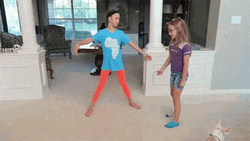 Girl Dazzling Cartwheel GIF