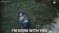 Girl Done And Done Talking To Monster GIF